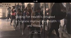 Desktop Screenshot of boxingforhealth.net